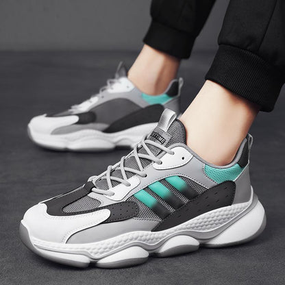 "أحذية رياضية رجالية أنيقة بنعل سميك - أناقة وراحة في كل خطوة!"