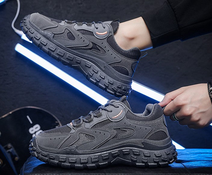 أحذية رجالية قابلة للتنفس - أحذية رياضية آمنة مقاومة للانزلاق والتآكل
