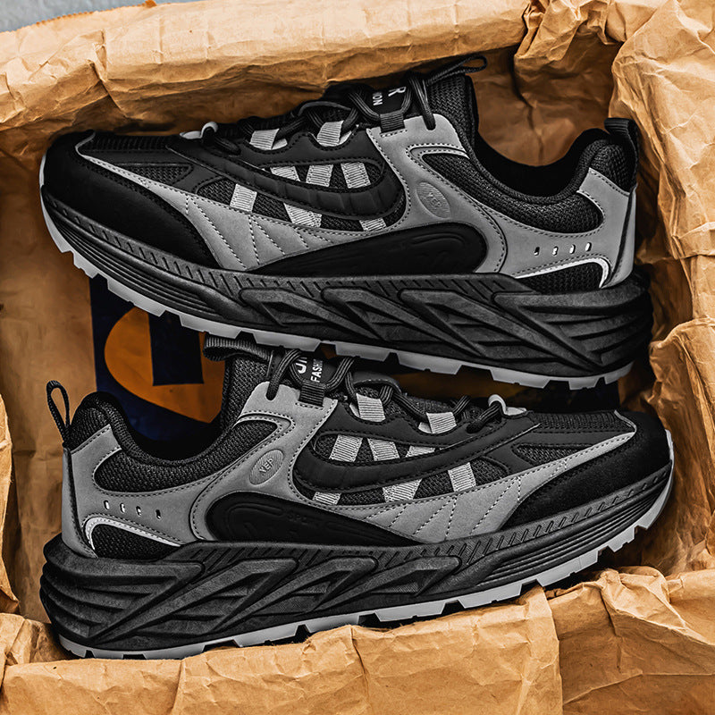 أحذية رياضية رجالية عصرية 2025 - خفيفة الوزن، قابلة للتهوية، ونعل مانع للانزلاق