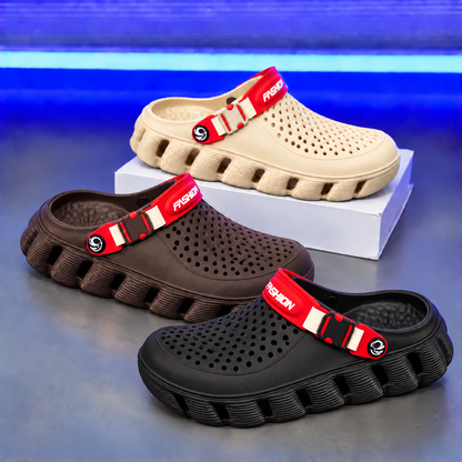 Men’s Lightweight Comfort Clogs – Breathable Slip-On Shoes with Adjustable Strap, Cushioned Sole & Non-Slip Everyday Design