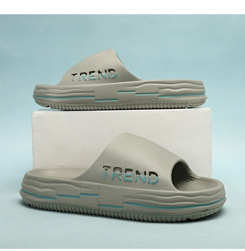 صنادل عصرية للرجال، صنادل شاطئية بنعل بصري ناعم، مصنوعة من مادة ايفا