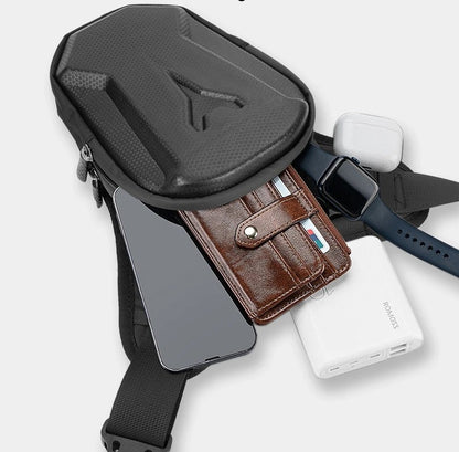 حقيبة أرجل لركوب الدراجات - هيكل صلب من مادة إيثيلين فينيل أسيتات مقاوم للماء، وحامل للهاتف .حقيبة خصر لركوب الدراجات