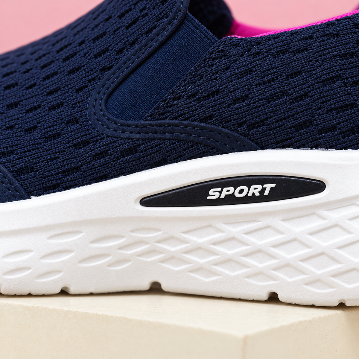 Women's Lightweight Slip-On Sneakers – Comfortable Everyday Walking Shoes