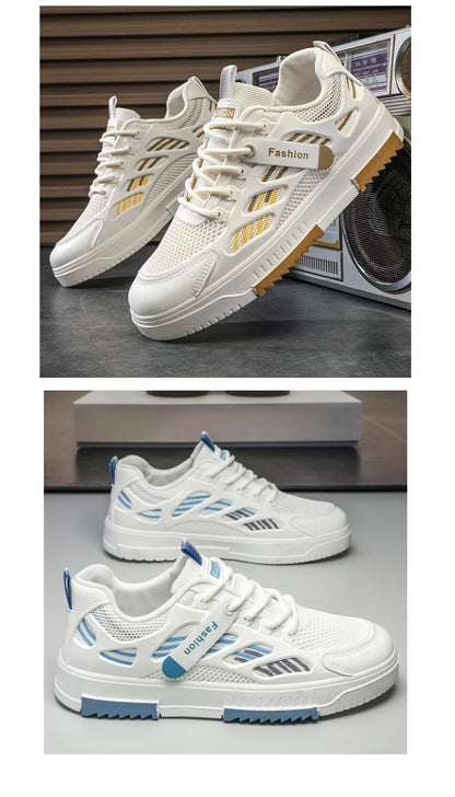 حذاء رياضي خفيف الوزن وجيد التهوية للرجال. مانع للانزلاق. نسخة حديثة مصممة على الطراز الكوري