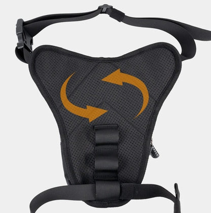 حقيبة أرجل لركوب الدراجات - هيكل صلب من مادة إيثيلين فينيل أسيتات مقاوم للماء، وحامل للهاتف .حقيبة خصر لركوب الدراجات