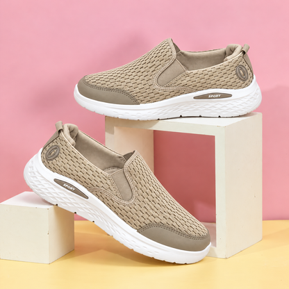 Women's Lightweight Slip-On Sneakers – Comfortable Everyday Walking Shoes