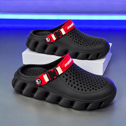 Men’s Lightweight Comfort Clogs – Breathable Slip-On Shoes with Adjustable Strap, Cushioned Sole & Non-Slip Everyday Design