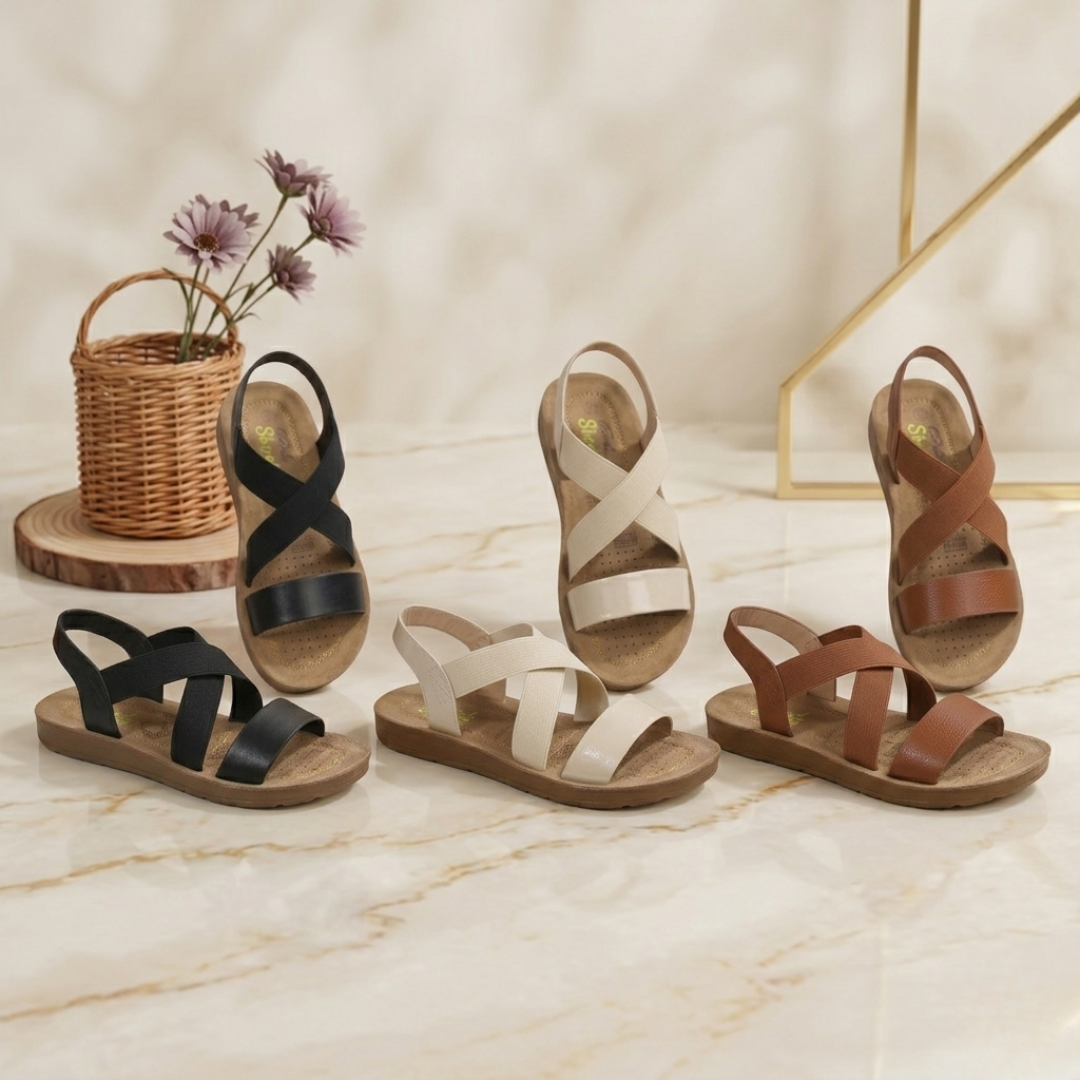 Sandales croisées pour femmes élégantes et confortables – Style quotidien léger