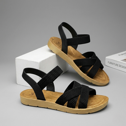 Women’s Casual Cross-Strap Comfort Sandals – Lightweight & Stylish
