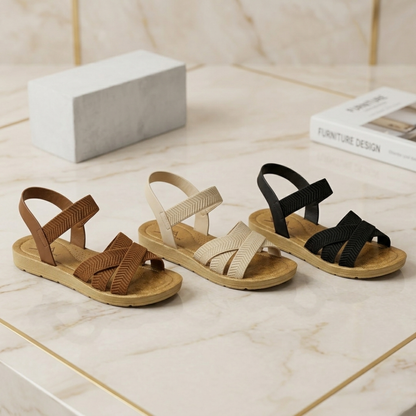 Women’s Casual Cross-Strap Comfort Sandals – Lightweight & Stylish