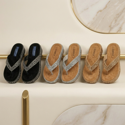 Tongs confortables en daim à double bride – Sandales légères pour le quotidien 
