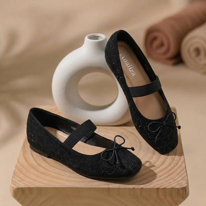 ✨ Elegant Rhinestone Ballet Flats for Women – Soft Comfort & Chic Style