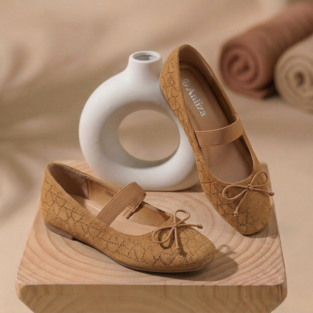 ✨ Elegant Rhinestone Ballet Flats for Women – Soft Comfort & Chic Style