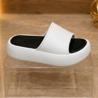Women's Ultra-Comfort Cloud Platform Slide Sandals | Lightweight Non-Slip Summer Slippers