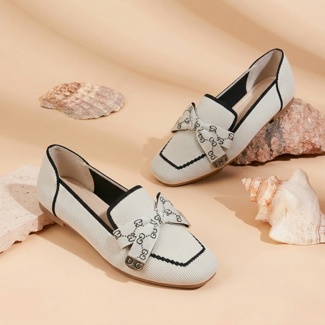 Women’s Stylish Bow-Knot Slip-On Ballet Flats – Casual Comfort Loafers