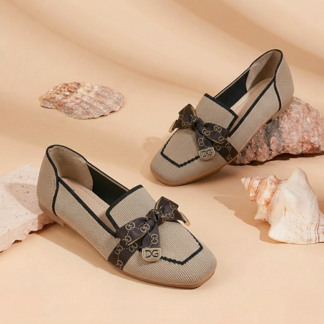 Women’s Stylish Bow-Knot Slip-On Ballet Flats – Casual Comfort Loafers