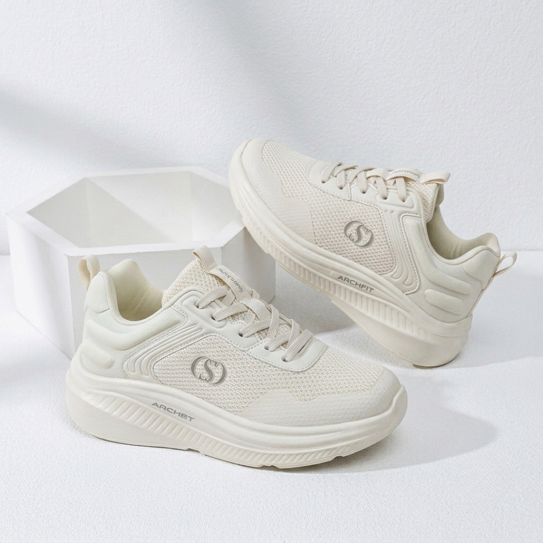 Baskets compensées respirantes confortables pour femme