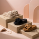 Sandales à plateforme surdimensionnées à nœud pour femmes – Claquettes confortables et à la mode