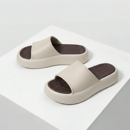 Women's Ultra-Comfort Cloud Platform Slide Sandals | Lightweight Non-Slip Summer Slippers