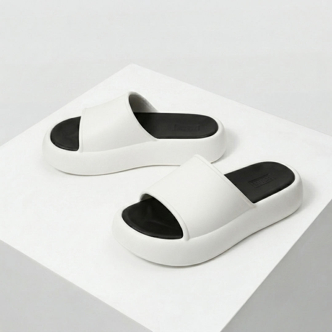 Women's Ultra-Comfort Cloud Platform Slide Sandals | Lightweight Non-Slip Summer Slippers
