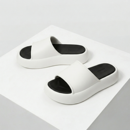 Women's Ultra-Comfort Cloud Platform Slide Sandals | Lightweight Non-Slip Summer Slippers