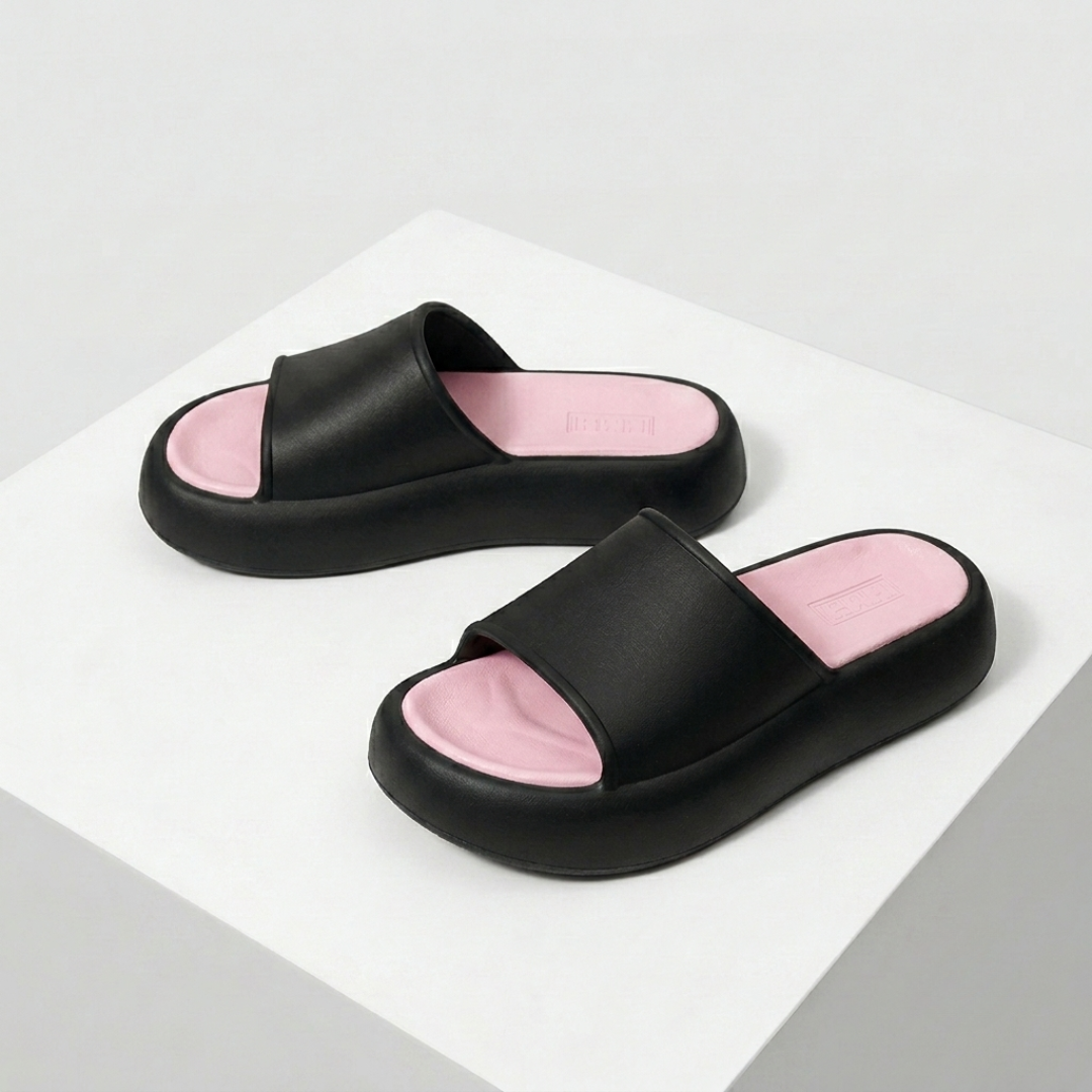 Women's Ultra-Comfort Cloud Platform Slide Sandals | Lightweight Non-Slip Summer Slippers