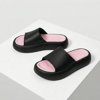 Women's Ultra-Comfort Cloud Platform Slide Sandals | Lightweight Non-Slip Summer Slippers
