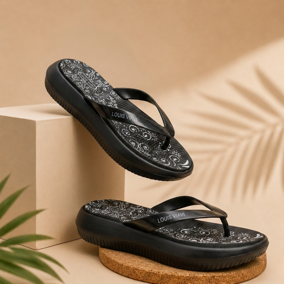 Women's Comfort Platform Flip Flops – Lightweight Everyday Sandals
