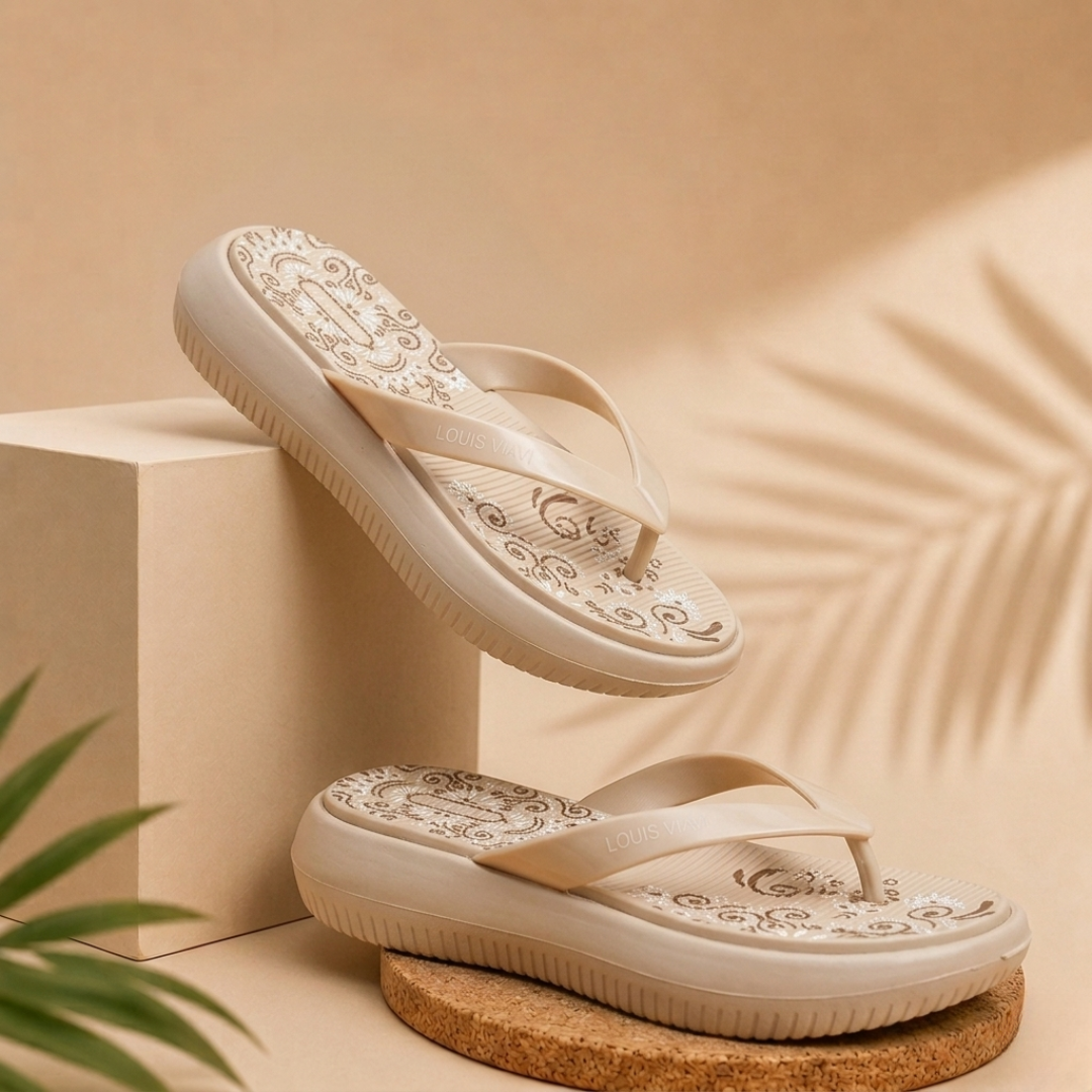 Women's Comfort Platform Flip Flops – Lightweight Everyday Sandals