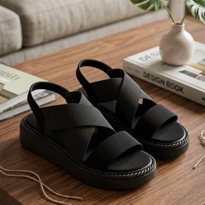 Fashion Women Wedge Sandals Thick Sole Platform Open Toe Casual Shoes