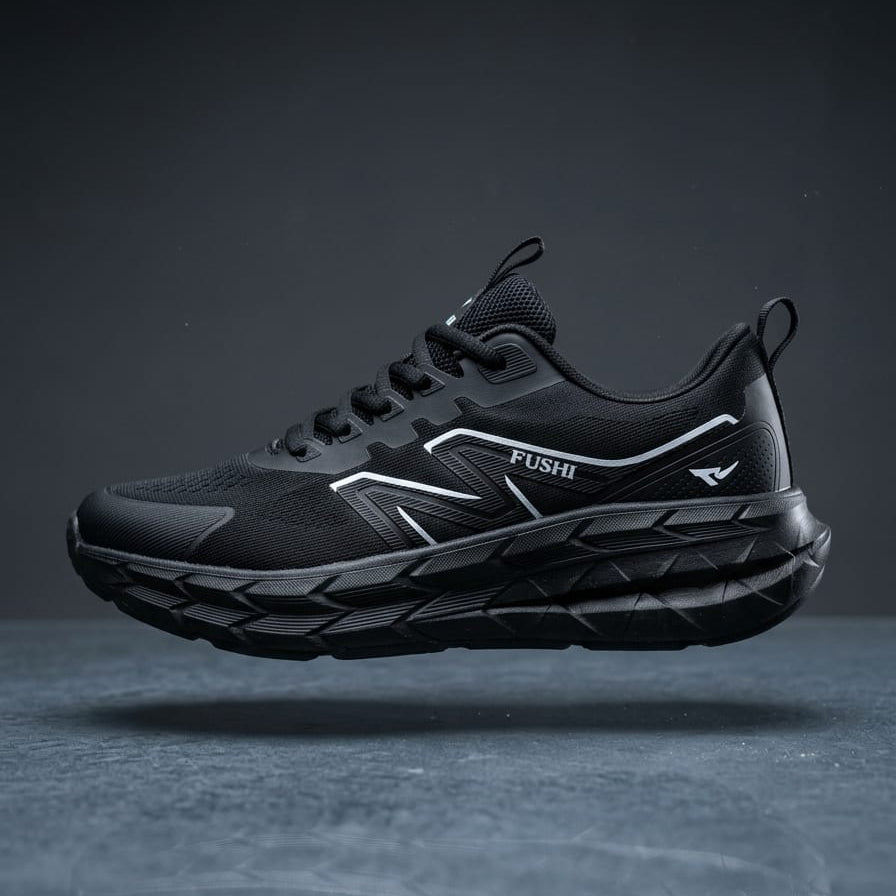 Men’s Lightweight Breathable Running Shoes – Comfortable Casual Sneakers with Thick Cushion Sole, Non-Slip Sport Trainers for Daily Wear