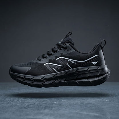 Men’s Lightweight Breathable Running Shoes – Comfortable Casual Sneakers with Thick Cushion Sole, Non-Slip Sport Trainers for Daily Wear