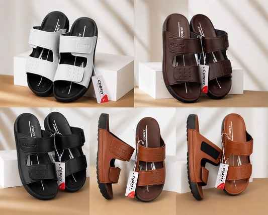 Sandales Homme Décontractées à Double Bride – Claquettes d'Été Confortables à Semelle Souple 