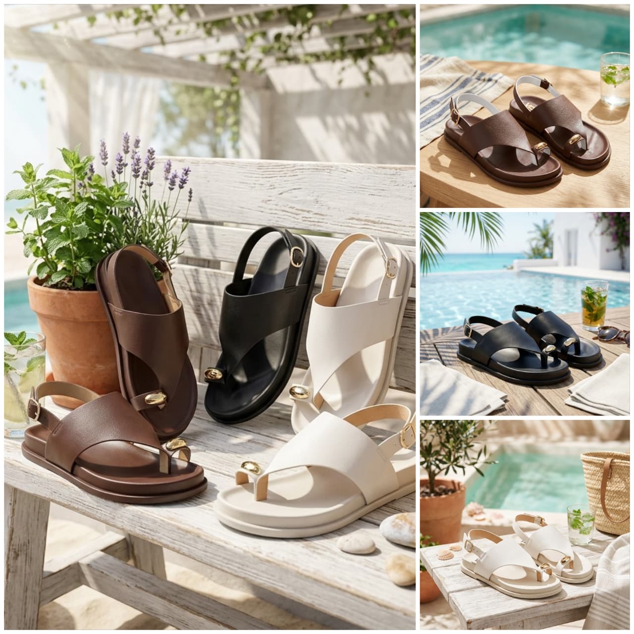 Comfortable Ladies' Casual Sandals – Soft Sole Open Toe Summer Footwear