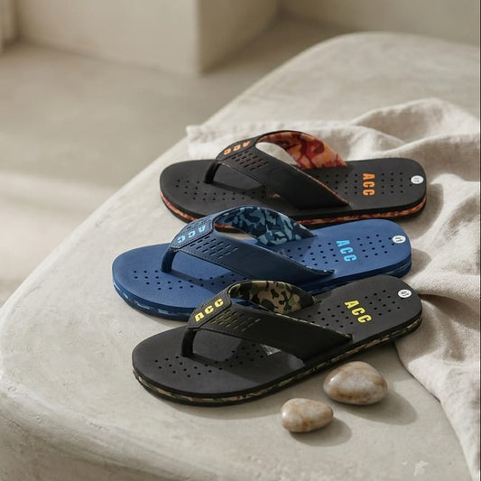 Men's Lightweight – Soft Cushioned Beach Sandals, Non-Slip Summer Casual Thong Slippers for Indoor & Outdoor