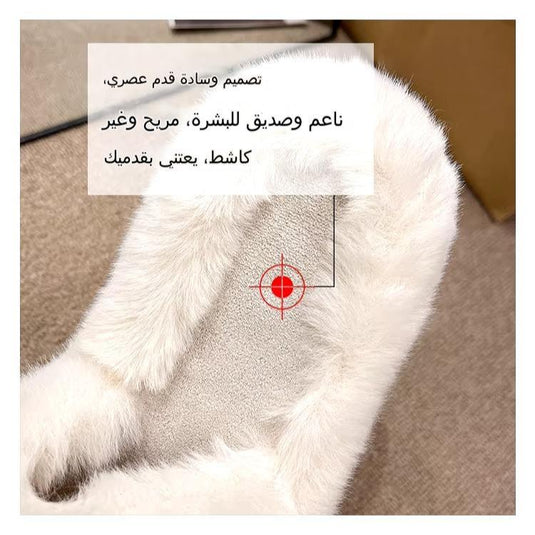 Winter Fluffy Platform Slippers, Cozy Plush Shoes, Indoor Outdoor Fuzzy Warm Slippers,