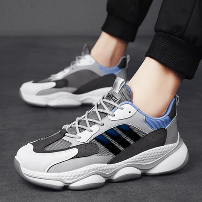 "أحذية رياضية رجالية أنيقة بنعل سميك - أناقة وراحة في كل خطوة!"