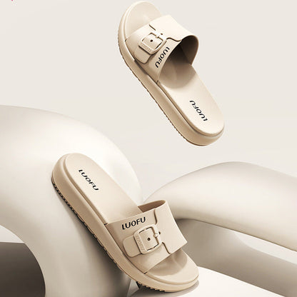 Sandales Luofu originales pour femmes - Orthopédiques confortables, semelle épaisse absorbant les chocs, résistantes à l'abrasion, parfaites pour une utilisation quotidienne en intérieur et en extérieur