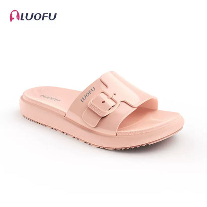 Sandales Luofu originales pour femmes - Orthopédiques confortables, semelle épaisse absorbant les chocs, résistantes à l'abrasion, parfaites pour une utilisation quotidienne en intérieur et en extérieur