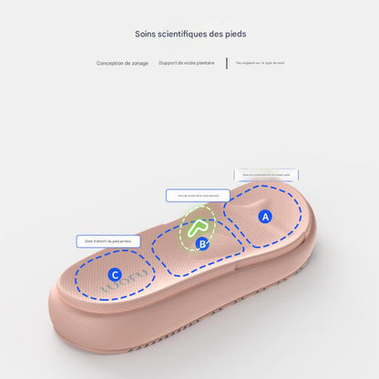 Sandales Luofu originales pour femmes - Orthopédiques confortables, semelle épaisse absorbant les chocs, résistantes à l'abrasion, parfaites pour une utilisation quotidienne en intérieur et en extérieur