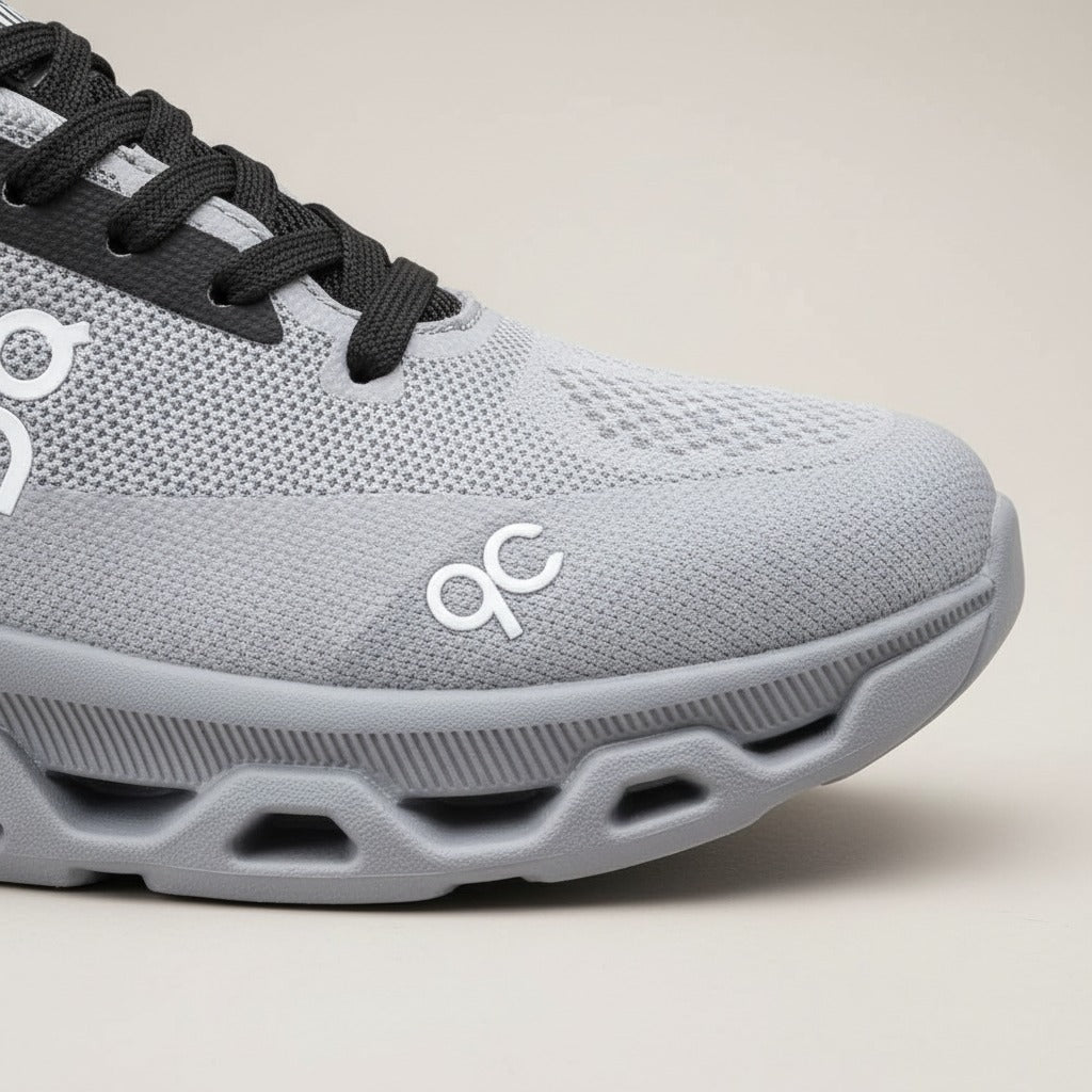 حذاء جري رجالي بتصميم بسيط، قابل للتنفس، منخفض القطع، نعل مطاطي غير قابل للانزلاق، قماش خفيف الوزن