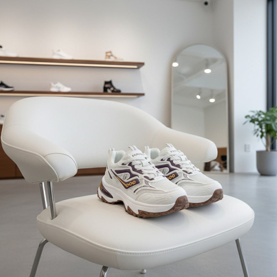 Men's Chunky Mesh Sneakers—Cool Airflow, Cushion Midsole