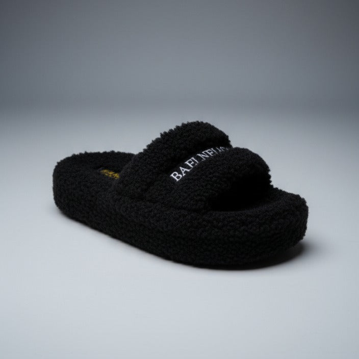 Teddy Fleece Slide Slippers: Warm Steps, Padded Footbed