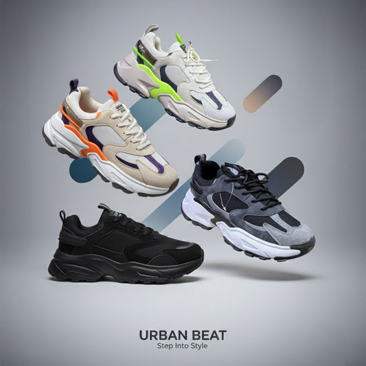 Men's A-2 Chunky Mesh Sneakers: All-Day Comfort, Lugged Grip