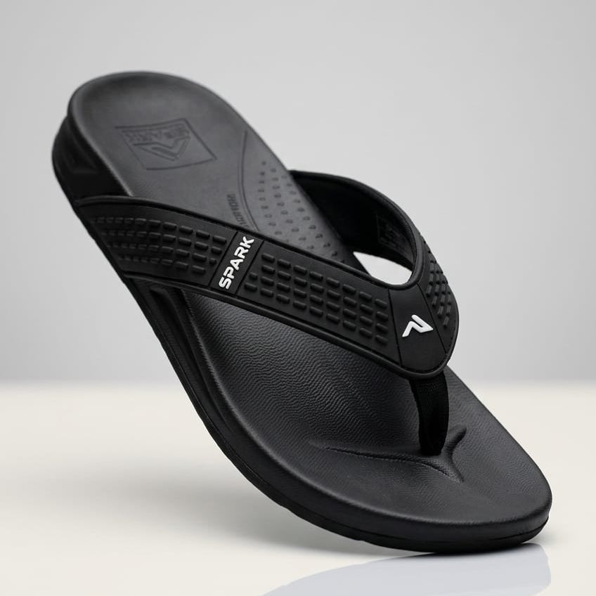 2026 New SPARK Men's Summer Slippers - Fashionable Casual Beach Sandals - High-Quality Lightweight Flip Flops for Indoor & Outdoor Use