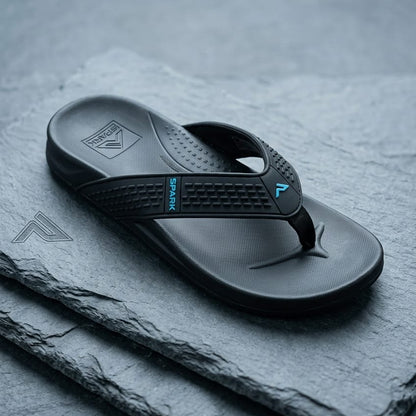2026 New SPARK Men's Summer Slippers - Fashionable Casual Beach Sandals - High-Quality Lightweight Flip Flops for Indoor & Outdoor Use