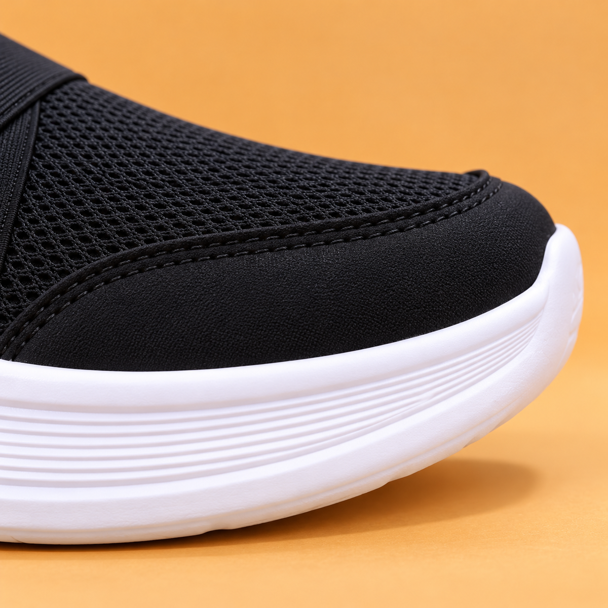 Women’s Slip-On Sneakers with Mesh Upper, Crossover Straps and Sporty Everyday Style
