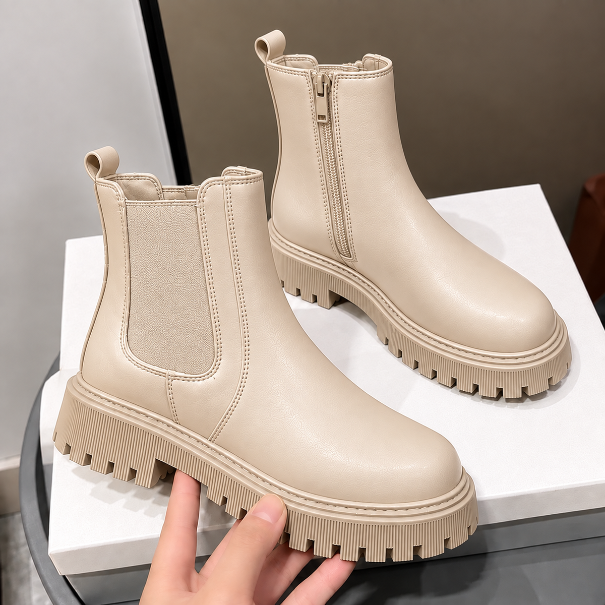 Bottines Chelsea haut de gamme pour femme – Style intemporel et confort au quotidien