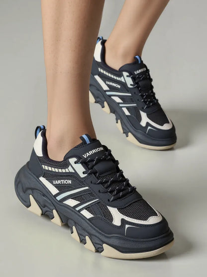 حذاء رجالي ذو نعل سميك لسنة 2025 - أحذية رياضية كاجوال شبكية قابلة للتنفس