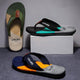Men's Sandals with Canvas Upper, Casual Non-slip Sandals for Walking Indoor Outdoor